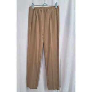 J.Jill Ponte Knit Slim Leg Elastic Waist Pull On Pants Caramel Brown Size XS
